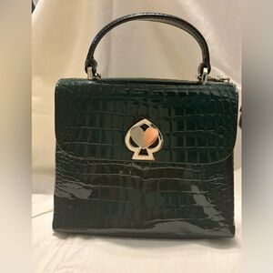 Kate Spade Romy Croc-embossed mini top handle bag